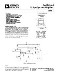Datasheet OP11EP manufacturer Analog Devices